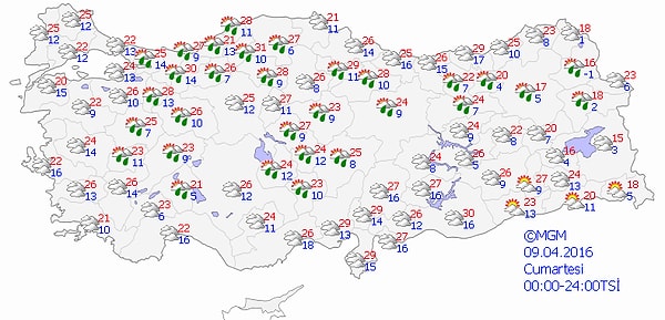 TÜRKİYE GENELİNDE ÖNÜMÜZDEKİ 4 GÜN HAVA