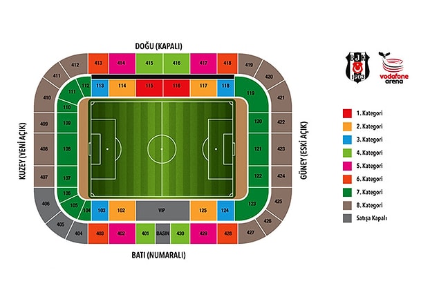 6. 2.100 kişilik VIP tribünü bulunan statta, 162 kişilik de engelli tribünü var.
