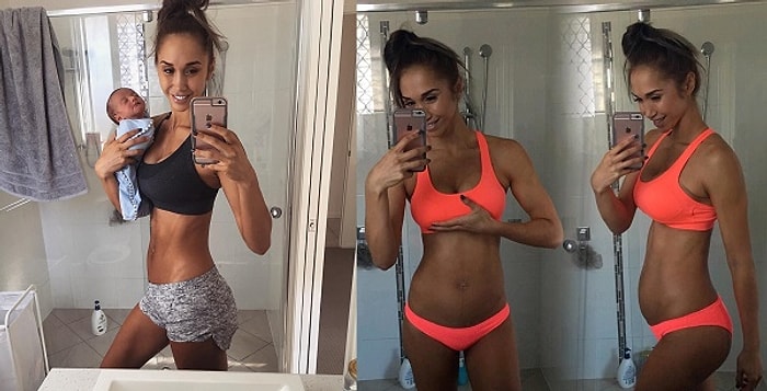 Sanki Doğum Yapmamış Gibi: Fit Annelerin Öncüsü Chontel Duncan Doğum Sonrası Yine İnanılmaz