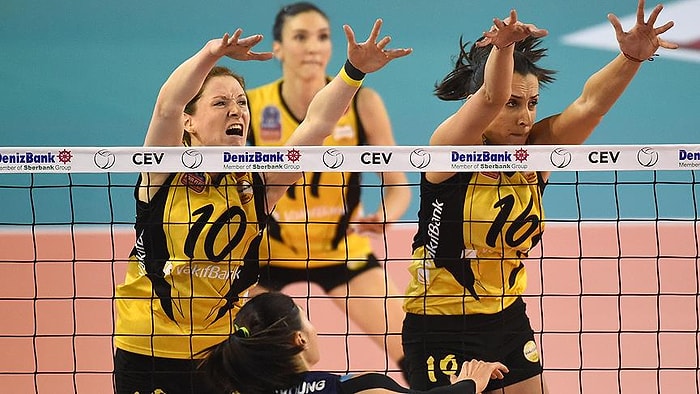 Avrupa'da Vakıfbank İkinci, Fenerbahçe Grundig Üçüncü Oldu