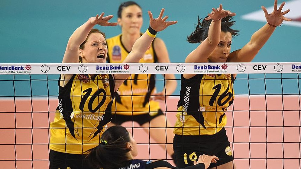 Avrupa'da Vakıfbank İkinci, Fenerbahçe Grundig Üçüncü Oldu
