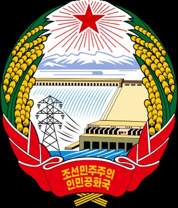 7. Kuzey Kore'nin elektrik santralli arması, koca ülkenin sembolunü adeta bir seçim çalışmasına indirgiyor.