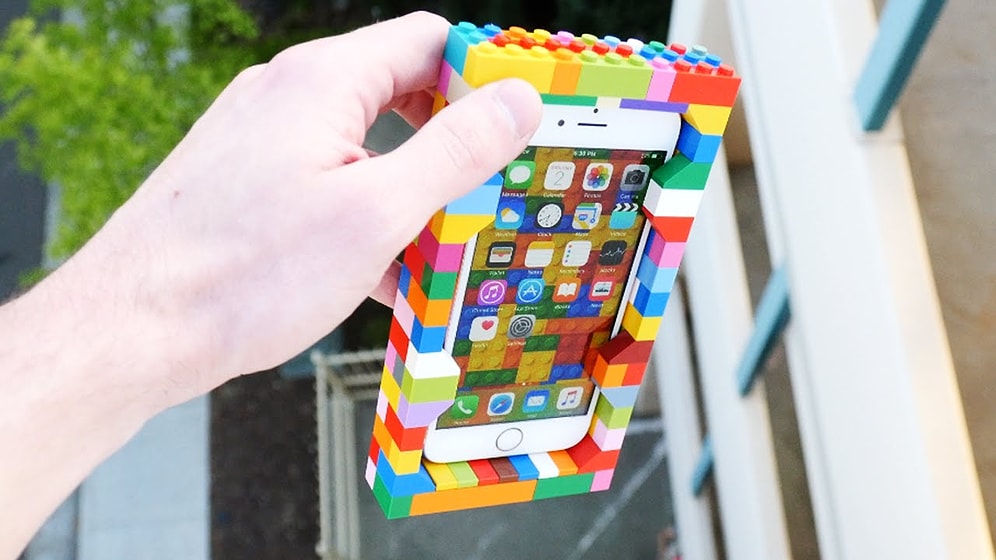 Lego'dan Yapılan Kap 30 Metre Yükseklikten Atılan iPhone 6s'i Koruyabilecek mi?