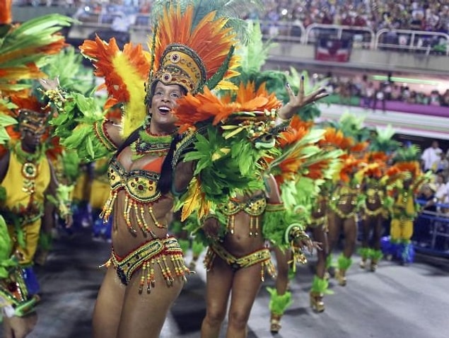13. Brezilya - Rio karnavalı görenleri yine büyüledi.