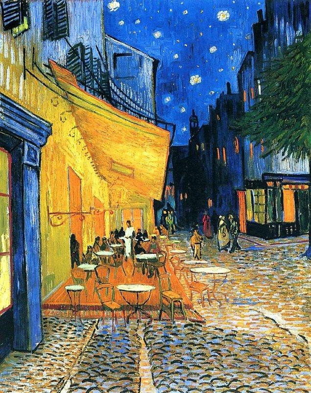 7. "Gece Teras Kafe", Vincent Van Gogh, 1888