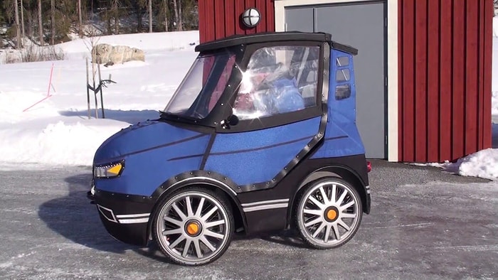 Çevreye Duyarlı Dünyanın Tek Mini Pratik Bisiklet Arabası