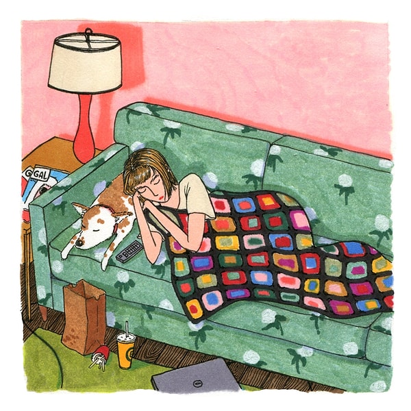 5. Художница говорит, что у всех этих женщин на рисунках нет прототипов, но каждая из них по-своему отражает внутренний мир создательницы.