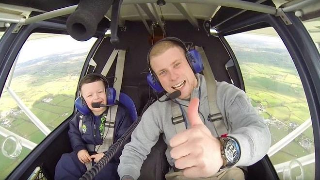 İlk Uçuş Deneyimini Abisiyle Birlikte Yaşayan Williams Sendromlu Çocuğun Müthiş Keyfi