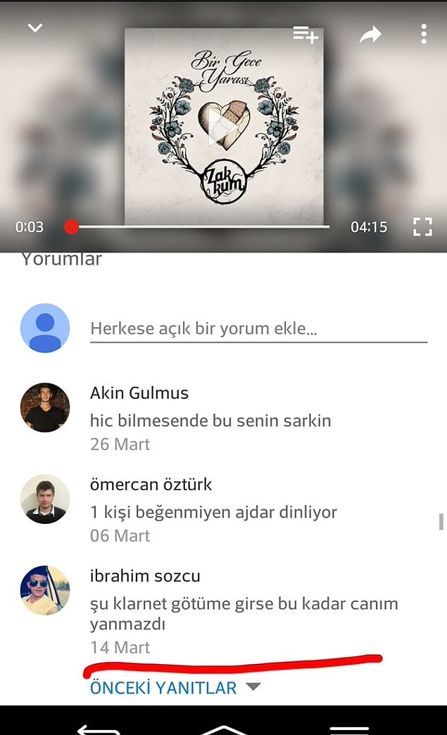14. Şarkıya kaptırmak...