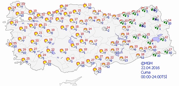 ÖNÜMÜZDEKİ 4 GÜN TÜRKİYE GENELİNDE HAVA