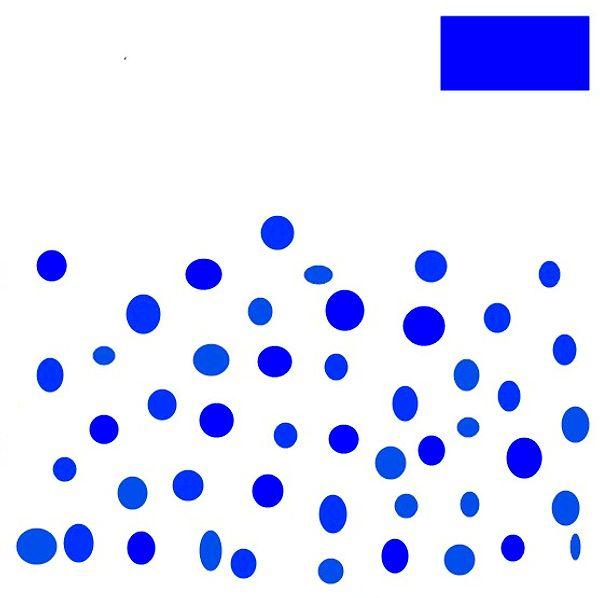 5. Bu mavi tonlarındaki minik toplardan kaç tanesi sağ üst köşedeki dikdörtgenle aynı tonda?