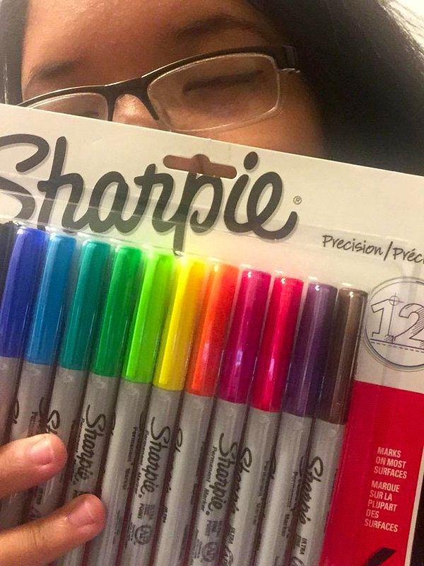 15. You love the look and smell of Sharpies.
