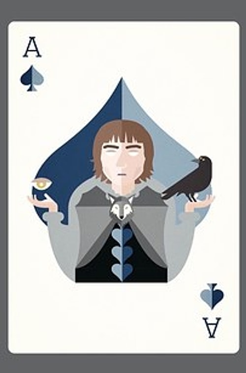 Diğer aslar da şöyle : Bran Stark maça ası, Brienne sinek ası, Margaery Tyrell de kupa ası.