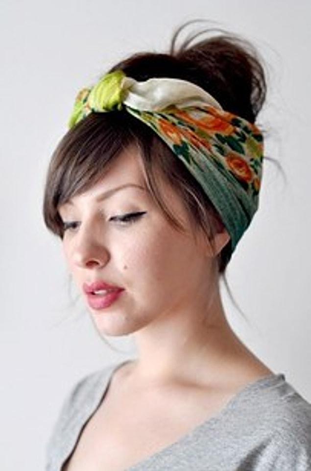 42. If you're having a bad hair day, try using a hair band or a scarf.