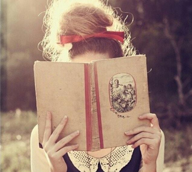 2. You smile when you remember a beautiful part of the book that you have read.