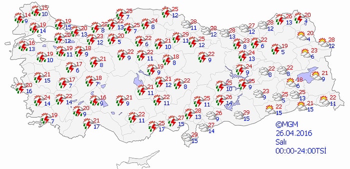 Meteoroloji Uyardı: Kuvvetli Yağış ve Fırtınaya Dikkat!