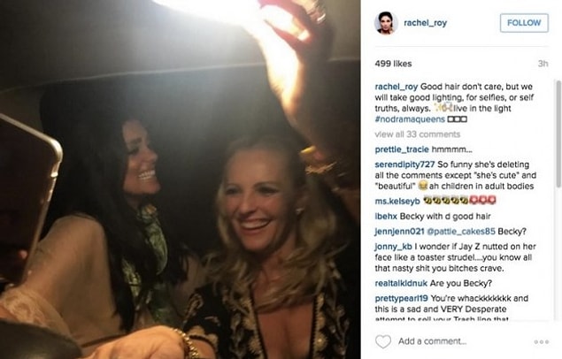 Right after Lemonade's release, Rachel Roy posts a photo on Instagram.