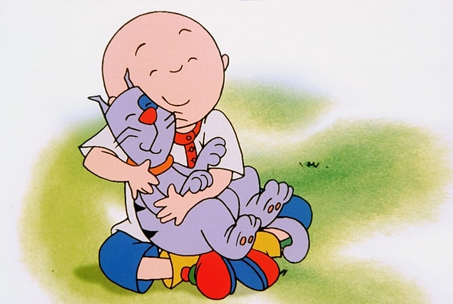 7. We know all the urban legends about Caillou having leukaemia. Maybe this is why he remains so calm and understanding.