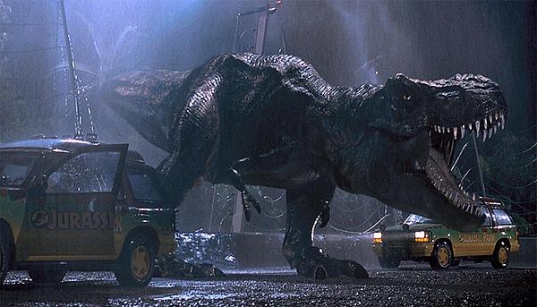 14. T-Rex Saldırısı - Jurassic Park (1993)