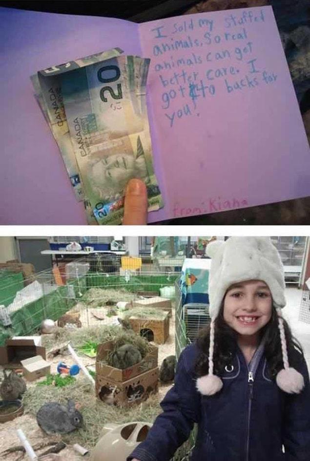 19. This brave girl with a big heart donated a good amount of money to a shelter after selling her toys.