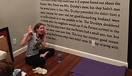 Salon Duvarını Harry Potter'ın Satırlarıyla Süsleyen Kadın Herkese İlham Veriyor!