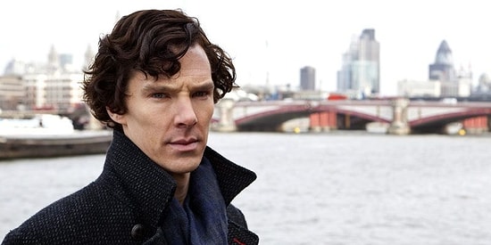 Бенедикт Камбербэтч на съемках нового сезона "Шерлока"