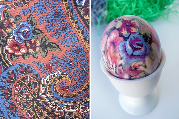 9. Яйца, окрашенные шелком