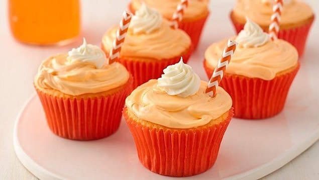 6. Gazoz tadında minnoş cupcakeler misafirler için çok ideal
