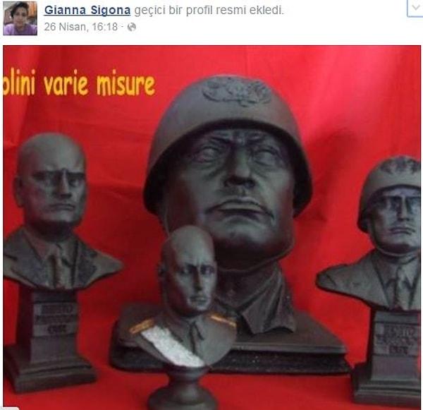 Mussolini büstü ihraç ettirdi