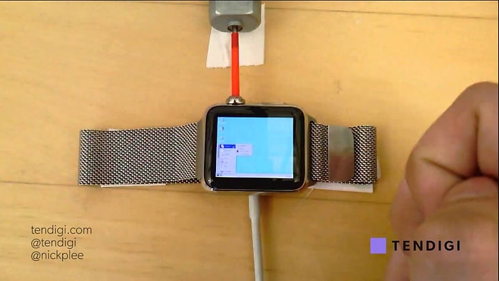 Minicik Apple Watch'a Windows 95 Kurdular