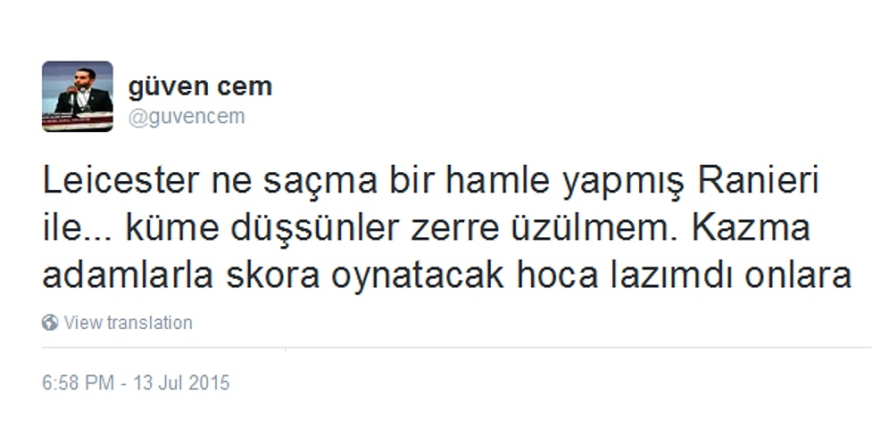 Sezon Başında Yaptığı Leicester City Yorumu Uzak Farkla Auta Çıkan 19 Türk Futbolsever