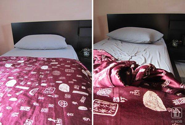 16. Gece boyunca az ya da çok terlediğimiz için yatak toplamak aslında pek sağlıklı değil. Yatağı dağınık bırakarak gün boyu havalanmasını sağlamak çok daha sağlıklı bir çözüm.