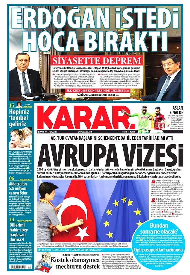 Gazetelerde Bugün | 5 Mayıs Perşembe