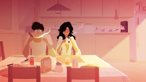 5. Улыбка во время завтрака... Мысль, угаданная, но не высказанная...