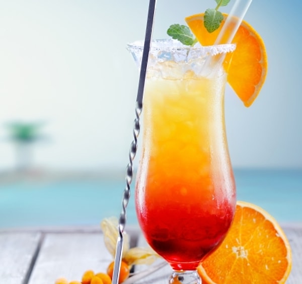 14. Коктейль Текила-санрайз