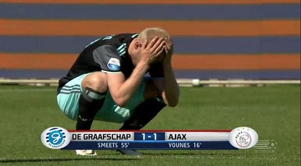Ajaxlı futbolcuların üzüntüsü