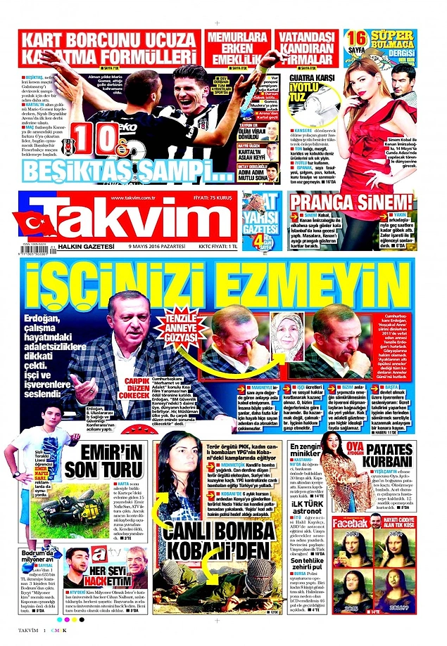 Gazetelerde Bugün | 9 Mayıs Pazartesi
