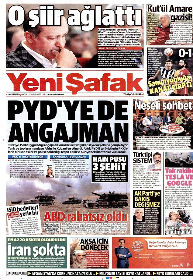 Gazetelerde Bugün | 9 Mayıs Pazartesi