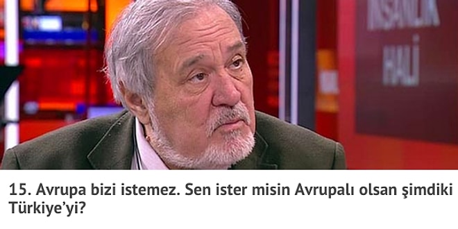 Cahilsavar Profesör İlber Ortaylı'dan Türkler, Türkiye ve Coğrafyamız Hakkında 19 Tespit