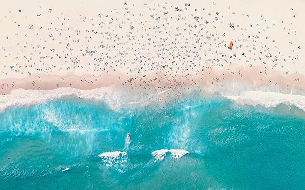 2. Пляж Бонди – Сидней, Австралия 33°53′28″S 151°16′40″E