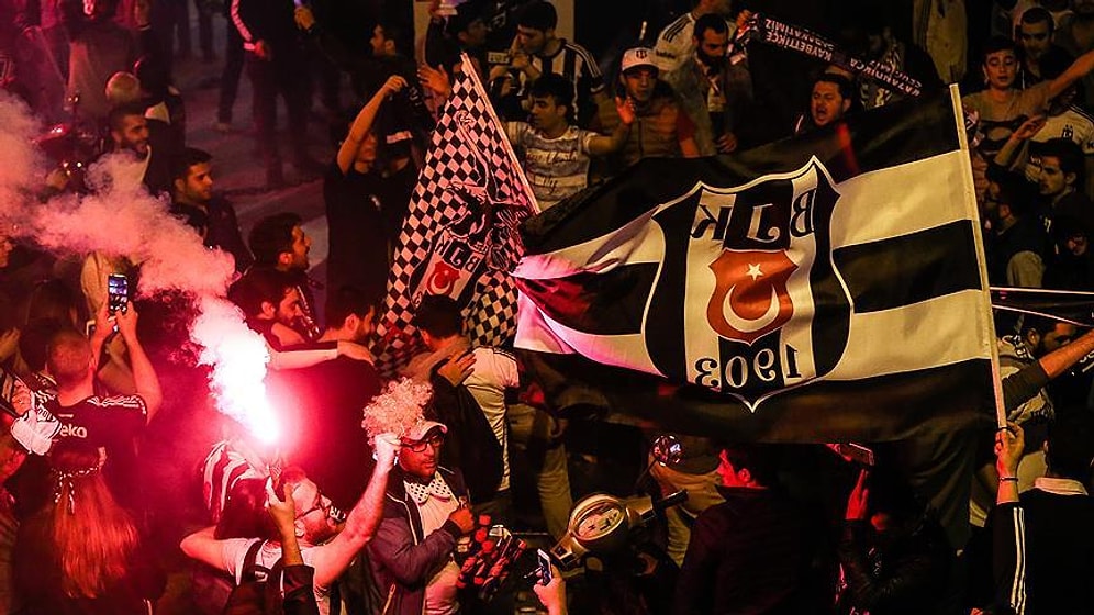 Beşiktaşlılar Şampiyonluğu Kutlamaya Başladı