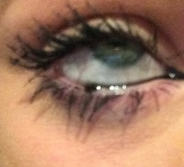 6. Liquid eyeliner gone wrong...