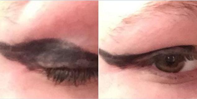 15. Your stress levels increase when you can't seem to make a regular line with your eyeliner...