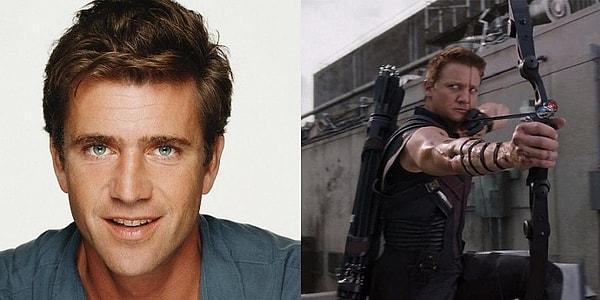 10. Mel Gibson - Hawkeye