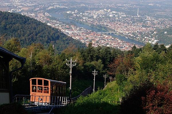 15. Füniküler ile Heidelberg'in muhteşem manzarasına tanık olma şansını yakalamak da mümkün.