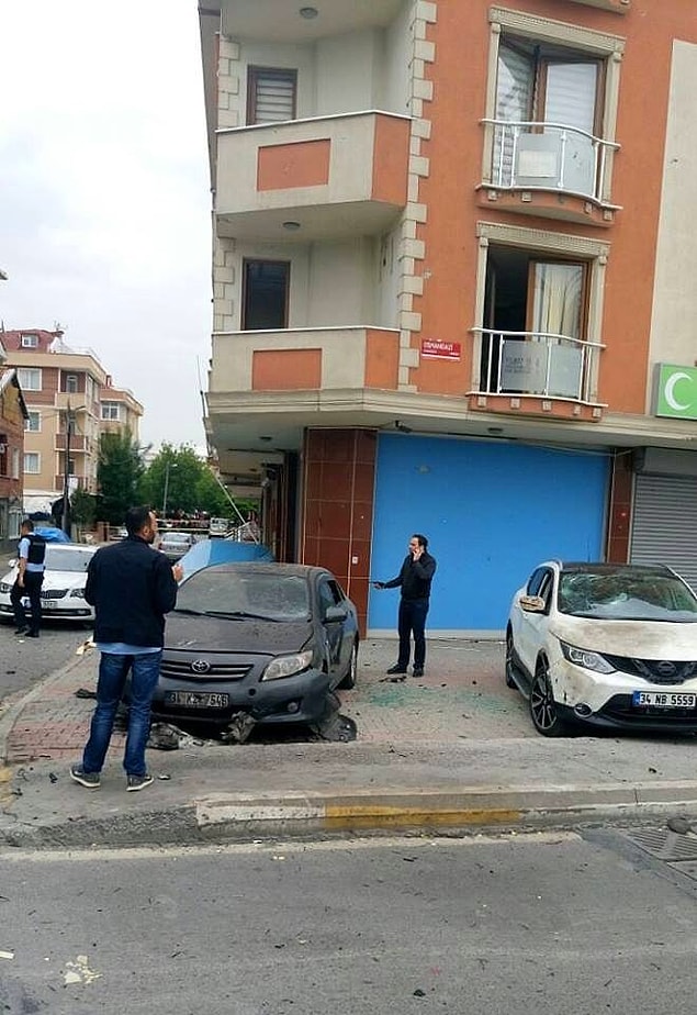 Patlayan araçtan geriye kalanlar