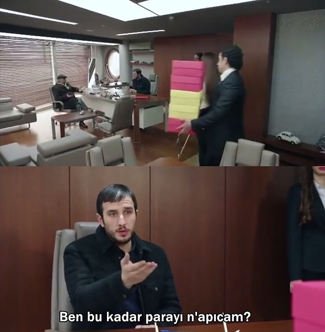 5. Beş Kardeş'te; ayakkabı kutularını görür görmez verilen tepki: