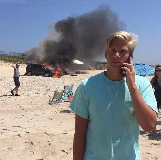 11. What happens if a burning car randomly appears at the beach? And you just don't care.