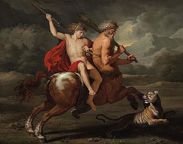 6. Sagittarius ve Cherion'un hikayesi ise mitolojide Herkül'ün anlatıldığı bir mitte şu şekilde geçmektedir: