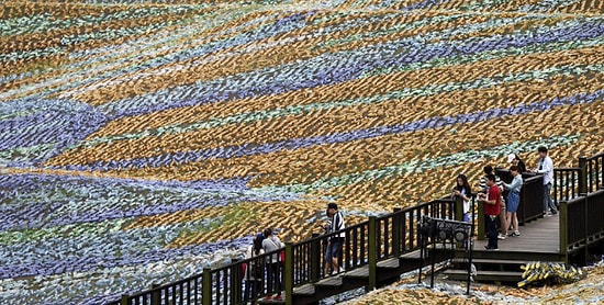 Известное полотно Ван Гога воссоздали из пластиковых бутылок